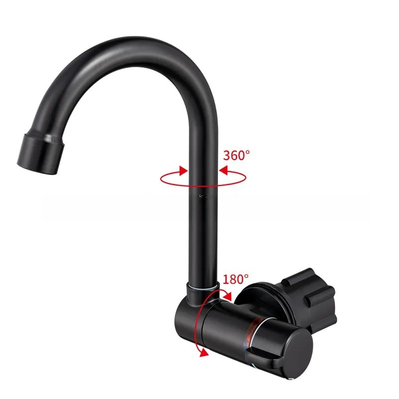 Basin Mixer Tap - Keran RV Lipat Hitam untuk Wastafel