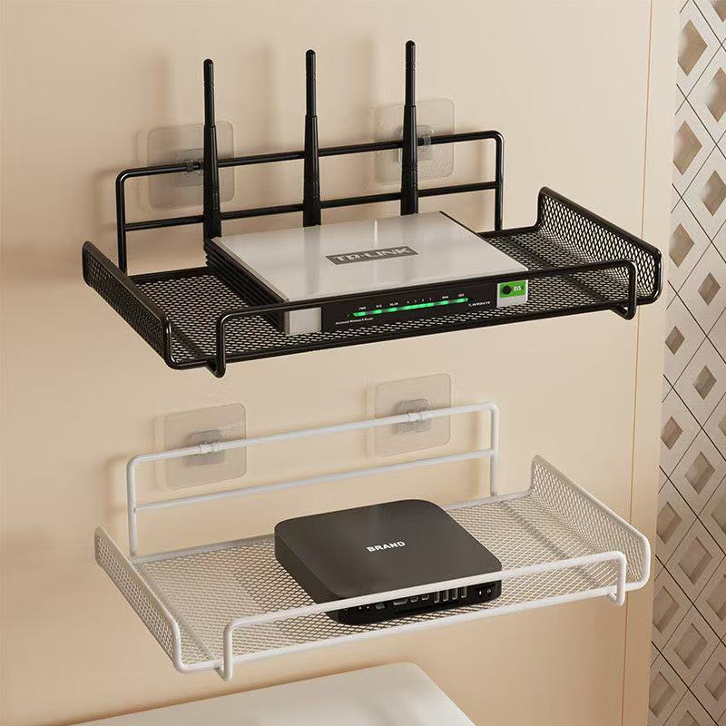 Home Bathroom Organizer - Rak Router Dinding Stainless Steel Tanpa