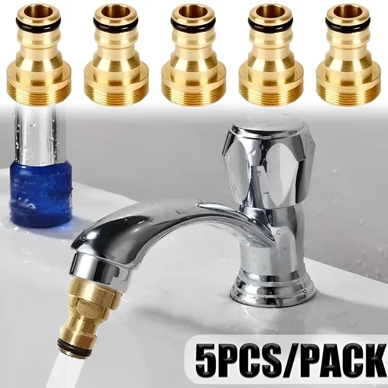 Basin Mixer Tap - Keran Universal dapur Adaptor kuningan 1/2/5