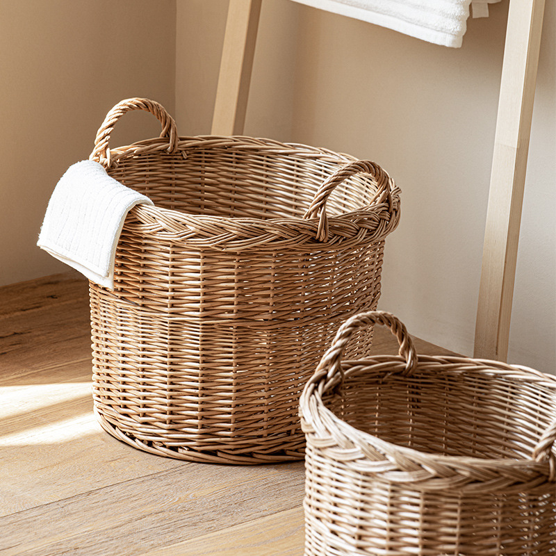 Keranjang Cucian Anyaman Rotan - Home Essentials Bathroom Storage ulasan dan harga