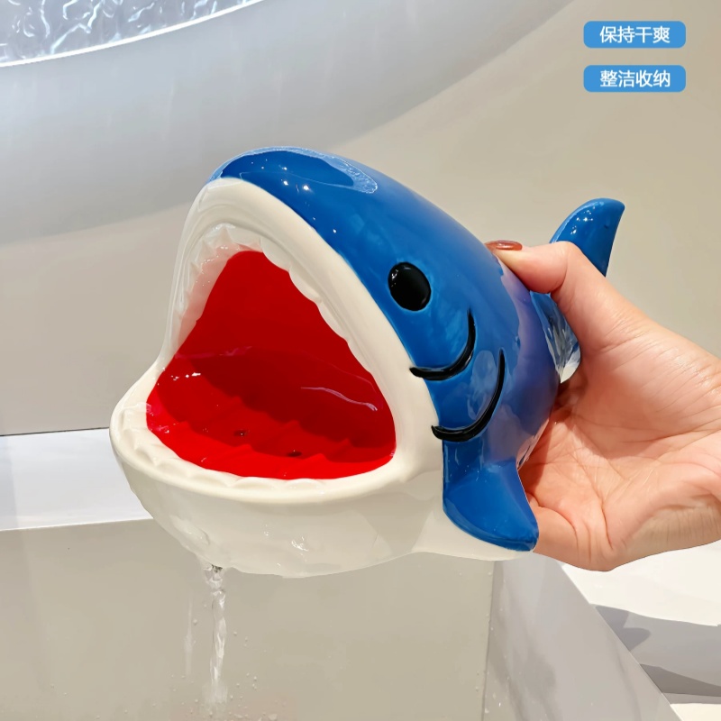 Kotak Sabun Hiu Mulut Besar Ka - Home Edit Bathroom Storage ulasan dan harga