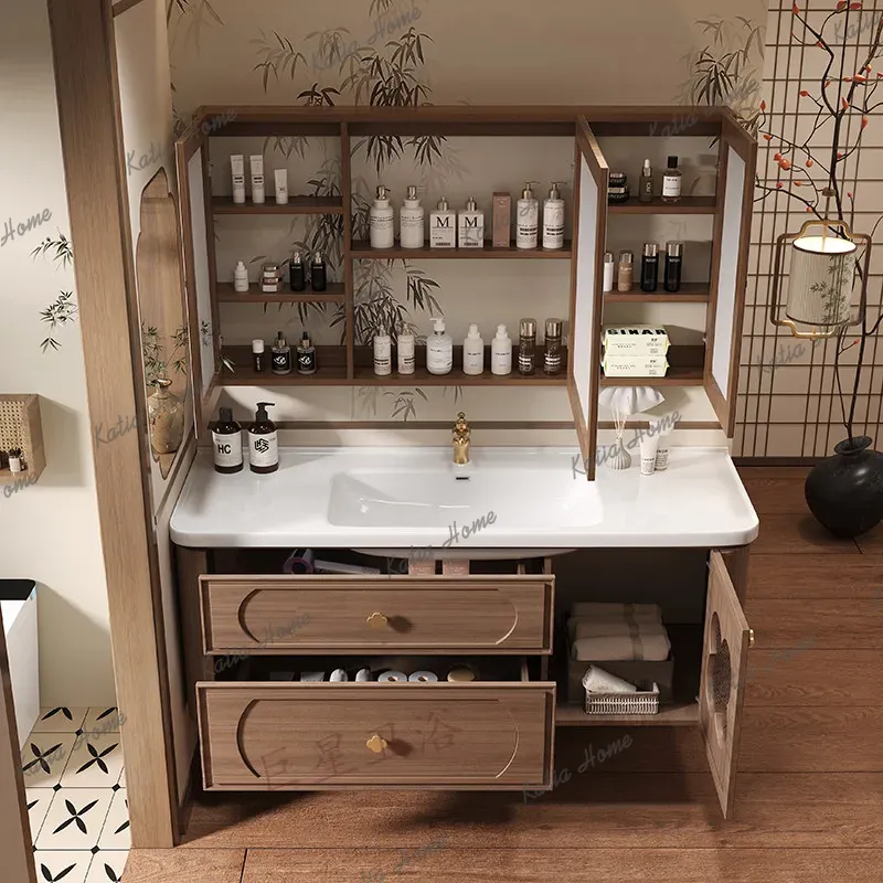 Lemari Kamar Mandi dan Meja Ri - Home Bathroom Vanity Combo ulasan dan harga