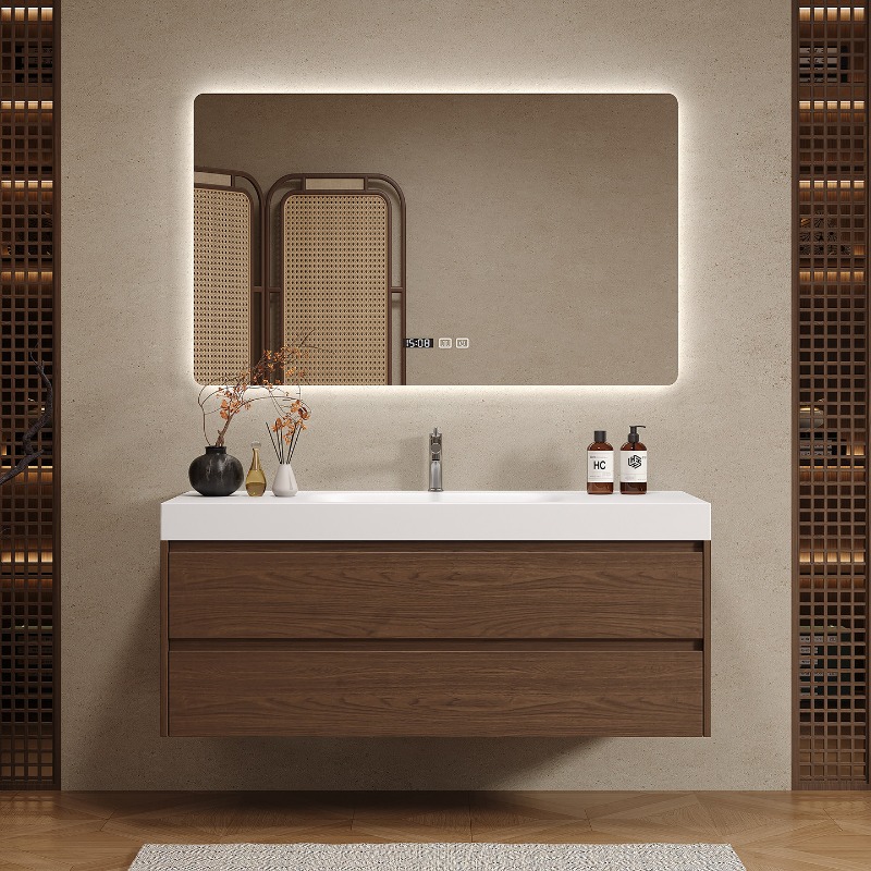 Partisi Kayu Lemari Kamar Mand - Home Bathroom Vanity Combo ulasan dan harga