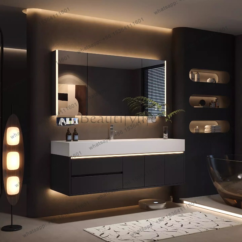 Lemari Laci Mewah YJ, Penyimpa - Home Bathroom Vanity Combo ulasan dan harga